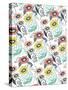 Suzani Floral-Elizabeth Caldwell-Stretched Canvas