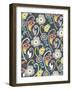 Suzani Garden-Elizabeth Caldwell-Framed Giclee Print