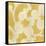 Suzani Silhouette in Yellow I-Chariklia Zarris-Framed Stretched Canvas