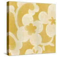 Suzani Silhouette in Yellow I-Chariklia Zarris-Stretched Canvas