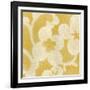 Suzani Silhouette in Yellow I-Chariklia Zarris-Framed Art Print