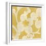 Suzani Silhouette in Yellow I-Chariklia Zarris-Framed Art Print