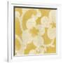 Suzani Silhouette in Yellow I-Chariklia Zarris-Framed Art Print