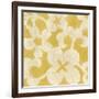 Suzani Silhouette in Yellow II-Chariklia Zarris-Framed Art Print