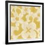 Suzani Silhouette in Yellow II-Chariklia Zarris-Framed Art Print