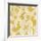 Suzani Silhouette in Yellow II-Chariklia Zarris-Framed Art Print