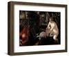 Suzanne and the Elders, C. 1557 (Painting)-Jacopo Robusti Tintoretto-Framed Giclee Print