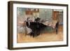 Suzanne at the Clavier' or 'The Scales'-Carl Larsson-Framed Giclee Print