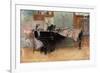 Suzanne at the Clavier' or 'The Scales'-Carl Larsson-Framed Giclee Print