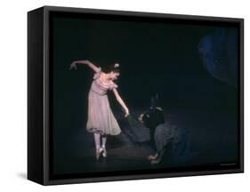 Suzanne Farrell in New York City Ballet Production of A Midsummer Night's Dream-Gjon Mili-Framed Stretched Canvas