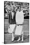 Suzanne Lenglen and Elizabeth Ryan before their Last Singles Match at Wimbledon, 1925-null-Stretched Canvas