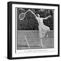 Suzanne Lenglen Taking a Shot-null-Framed Photographic Print