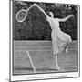Suzanne Lenglen Taking a Shot-null-Mounted Photographic Print