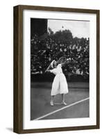 Suzanne Lenglen Winning Her First Championship at Wimbledon, 1919-null-Framed Giclee Print