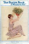 The Sketch Book: Young Flapper Girl with Decoration-Suzanne Meunier-Mounted Art Print