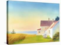 Harbor Village I-Suzanne Siegel-Framed Stretched Canvas