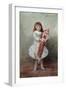 Suzanne with Harlequin Puppet-Pierre-Auguste Renoir-Framed Giclee Print