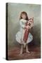 Suzanne with Harlequin Puppet-Pierre-Auguste Renoir-Stretched Canvas