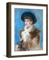 Suzanne-Claude Monet-Framed Giclee Print