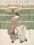 The Snow-Clogged Geta, C.1767-68-Suzuki Harunobu-Framed Giclee Print