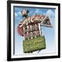 Suzy Cue's Game Room-Anthony Ross-Framed Art Print