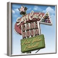 Suzy Cue's Game Room-Anthony Ross-Framed Art Print