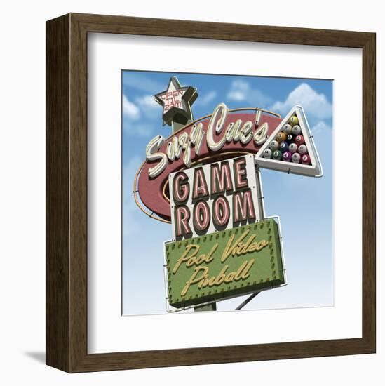 Suzy Cue's Game Room-Anthony Ross-Framed Art Print