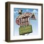 Suzy Cue's Game Room-Anthony Ross-Framed Art Print