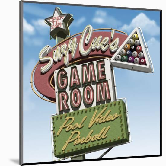 Suzy Cue's Game Room-Anthony Ross-Mounted Art Print