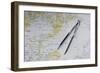 Svalbard Islands maritime map.-Sergio Pitamitz-Framed Photographic Print