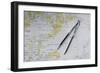 Svalbard Islands maritime map.-Sergio Pitamitz-Framed Photographic Print