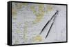 Svalbard Islands maritime map.-Sergio Pitamitz-Framed Stretched Canvas