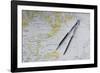 Svalbard Islands maritime map.-Sergio Pitamitz-Framed Photographic Print