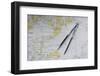 Svalbard Islands maritime map.-Sergio Pitamitz-Framed Photographic Print