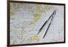 Svalbard Islands maritime map.-Sergio Pitamitz-Framed Photographic Print