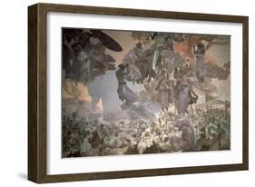 Svantovit Festival on the Island of Rugen, from the 'Slav Epic', 1912-Alphonse Mucha-Framed Giclee Print