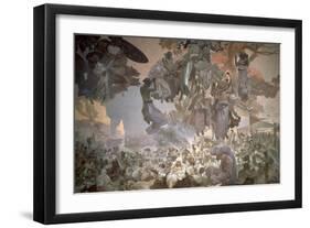 Svantovit Festival on the Island of Rugen, from the 'Slav Epic', 1912-Alphonse Mucha-Framed Giclee Print