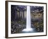 Svartifoss Waterfall in the Skaftafell National Park, Iceland, Polar Regions-Lee Frost-Framed Photographic Print