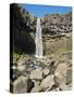 Svartifoss Waterfall, Skaftafell, Iceland, Polar Regions-null-Stretched Canvas