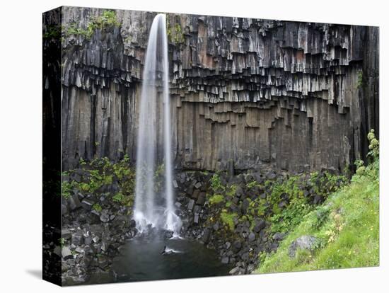 Svartifoss Waterfall, Skaftafell National Park, Iceland, Polar Regions-Ben Pipe-Stretched Canvas