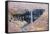 Svartifoss Waterfall, Skaftafell National Park, Iceland, Polar Regions-Christian Kober-Framed Stretched Canvas