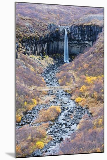 Svartifoss Waterfall, Skaftafell National Park, Iceland, Polar Regions-Christian Kober-Mounted Photographic Print