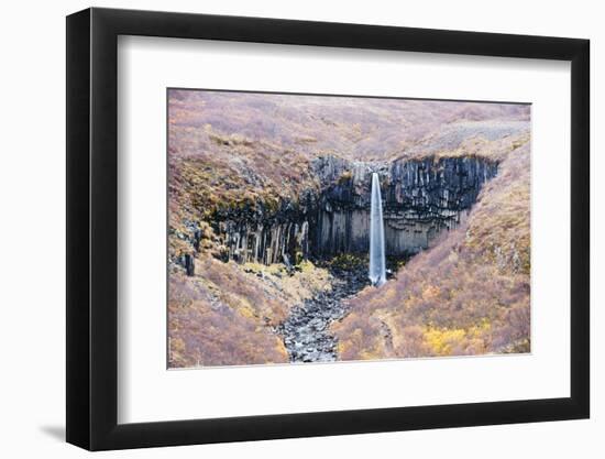 Svartifoss Waterfall, Skaftafell National Park, Iceland, Polar Regions-Christian Kober-Framed Photographic Print