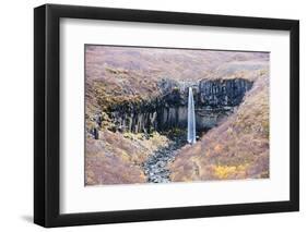 Svartifoss Waterfall, Skaftafell National Park, Iceland, Polar Regions-Christian Kober-Framed Photographic Print