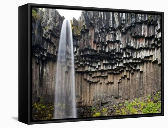 Svartifoss Waterfall, Skaftafell National Park, Iceland-Paul Souders-Framed Stretched Canvas