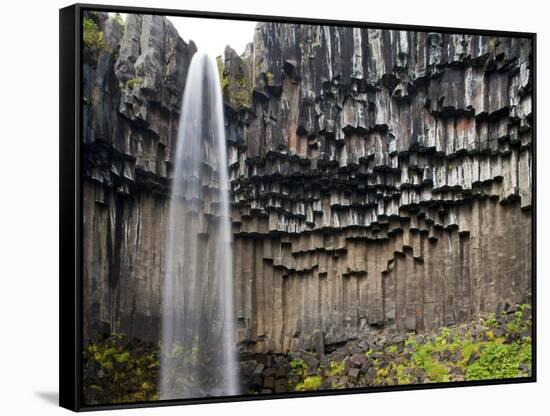 Svartifoss Waterfall, Skaftafell National Park, Iceland-Paul Souders-Framed Stretched Canvas