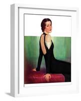 "Svelte in Black,"October 13, 1934-Charles W. Dennis-Framed Giclee Print