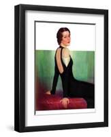 "Svelte in Black,"October 13, 1934-Charles W. Dennis-Framed Giclee Print