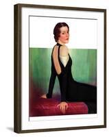 "Svelte in Black,"October 13, 1934-Charles W. Dennis-Framed Giclee Print