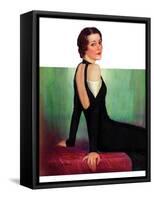 "Svelte in Black,"October 13, 1934-Charles W. Dennis-Framed Stretched Canvas